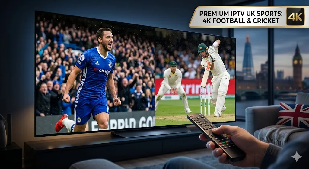 Premium IPTV UK Sports: 4K Football & Cricket
