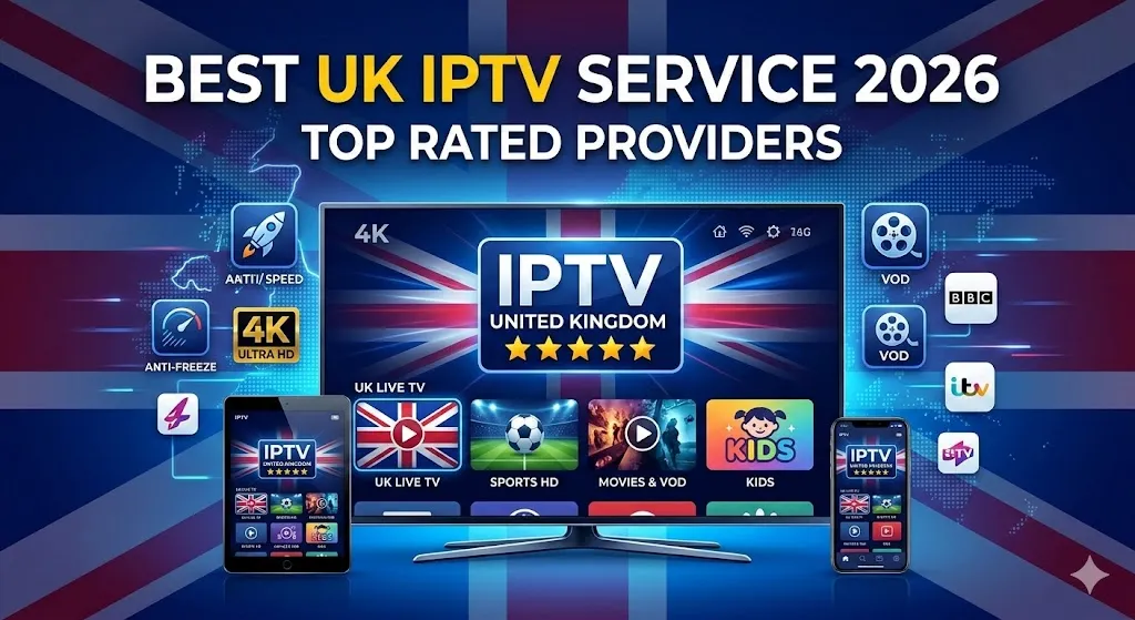 Best UK IPTV Service 2026: Top Rated Providers