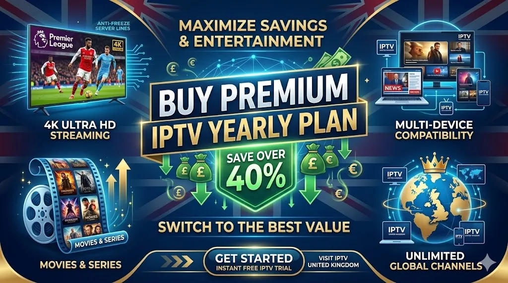 Buy Premium IPTV Yearly Plan - Save Over 40%