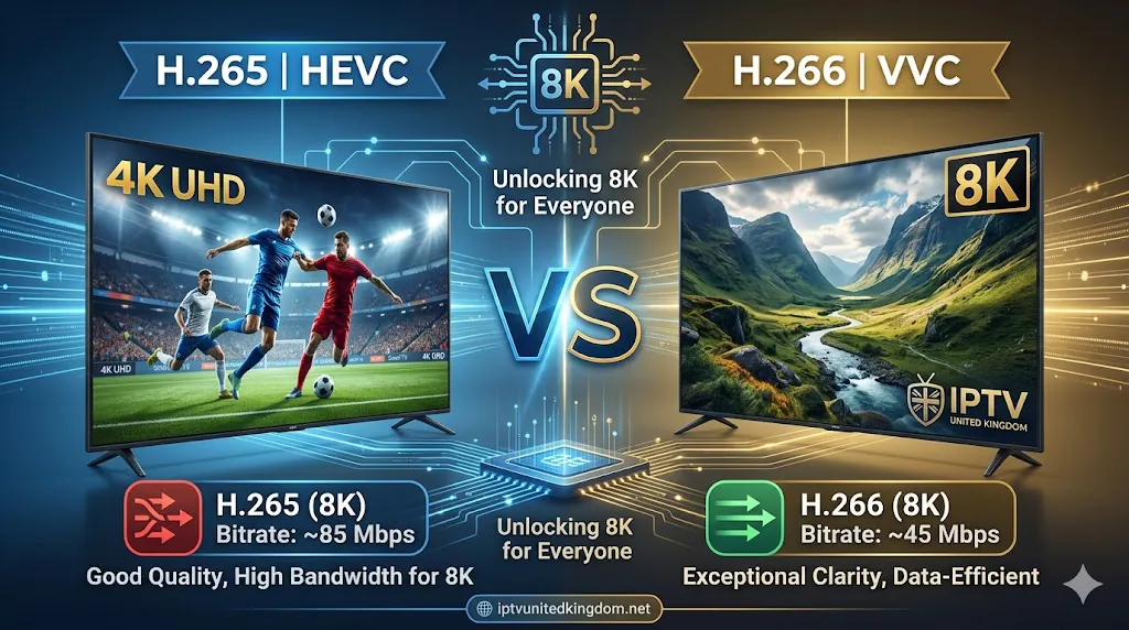 H.265 vs H.266: The Tech Powering 8K IPTV
