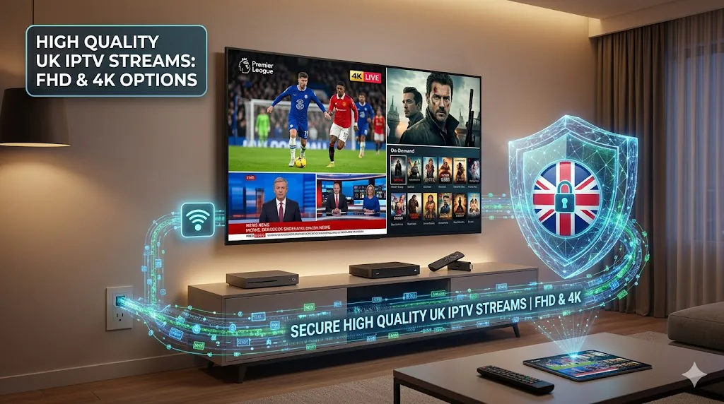 High Quality UK IPTV Streams: FHD & 4K Options