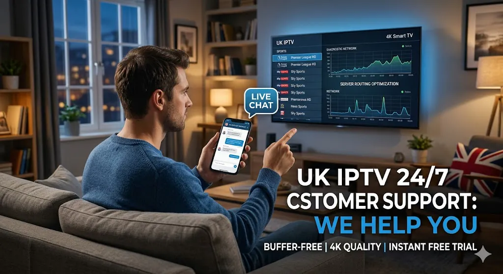 UK IPTV with 24/7 Customer Support: We Help You